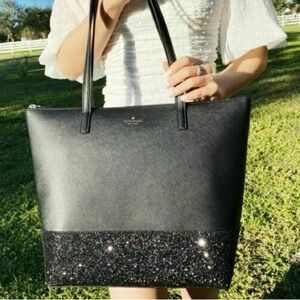 Kate Spade Black Sparkle Purse